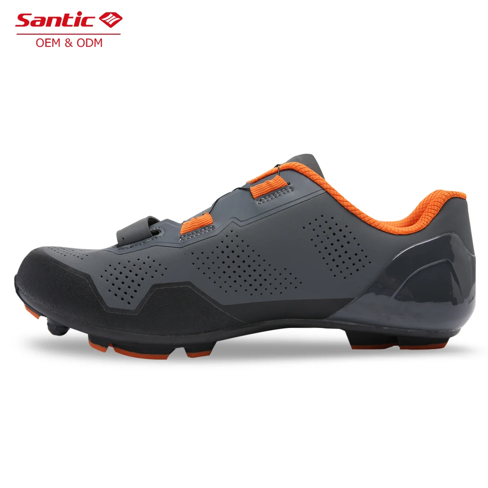 
Santic OEM carbon fiber mountain bike shoes SPD bicycle men MTB shoes cycling shoes 