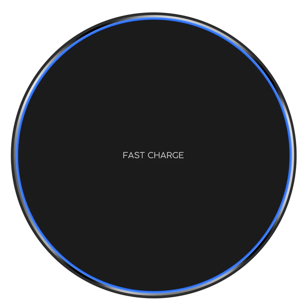 

15W 10W Qi Wireless Charger for iPhone Samsung fast charger OEM cell phone quick Fantasy Wireless Charger, Black,white