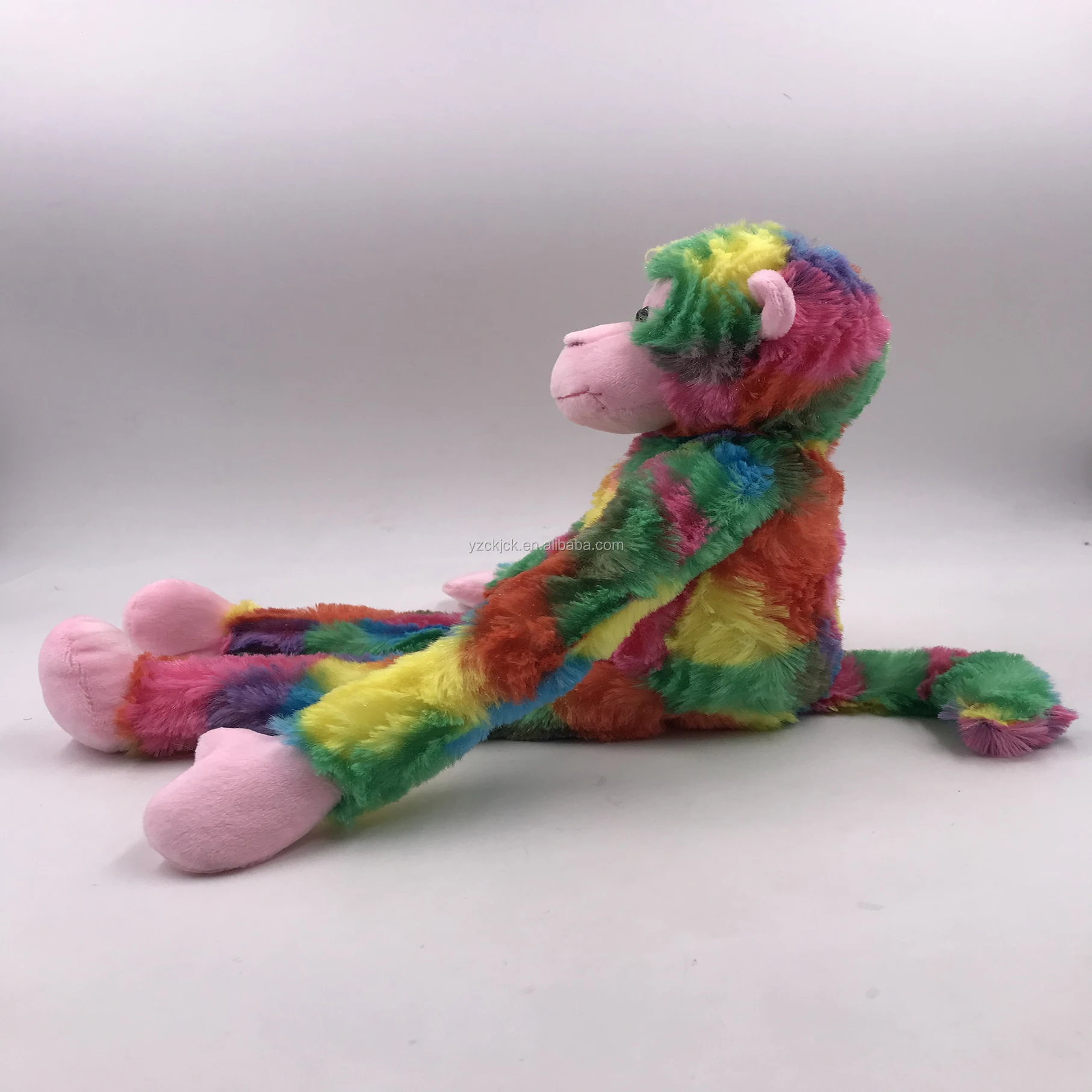 Rainbow monkey toy stuffed plush toy custom plush toy