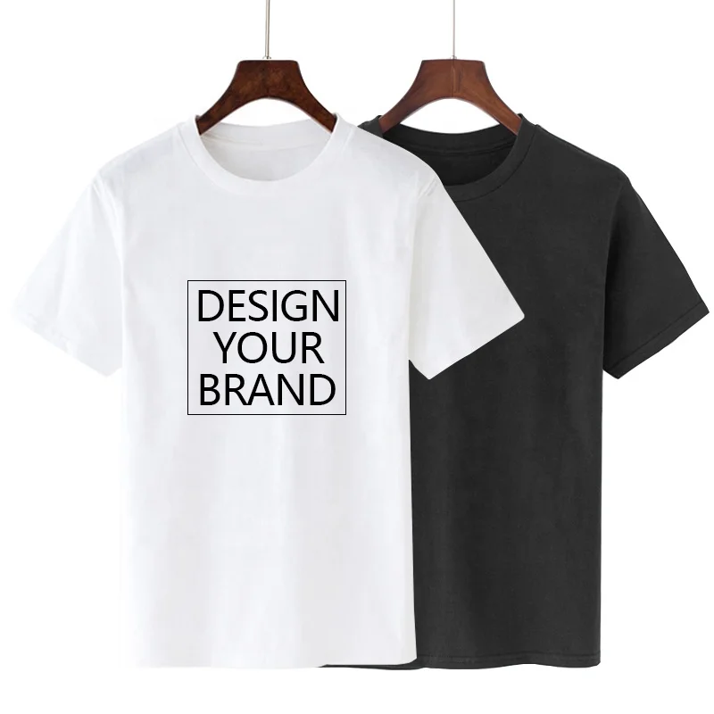 

Low MOQ 100% Cotton Sublimation Polyester Soft Fabric Custom Logo Blank Plain Women's T Shirts Men's T-shirts Plus Size T Shirts