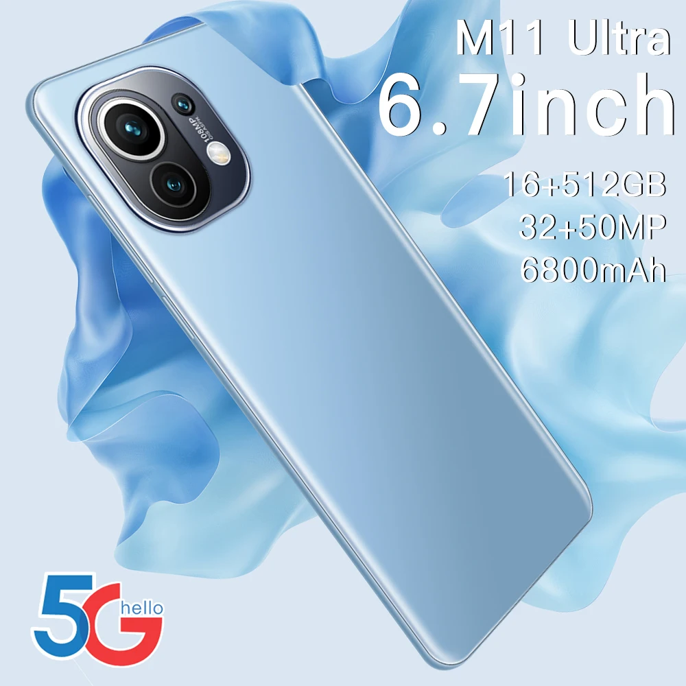

2021 new M11pro smartphone 12GB+512GB dual sim 6.8inch online jobs