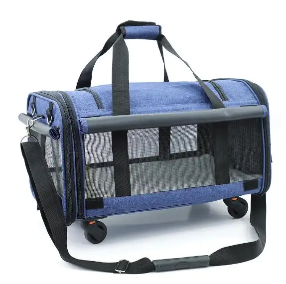 

2020 hotsale portable pet carrier on wheels pet travel carrier