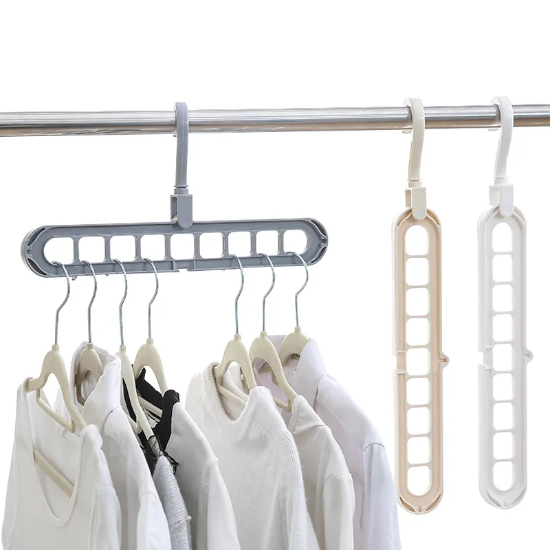 

Ywbeyond 9 hole Space Saving Hanger 360 rotating magic hanger multi-function folding hanger wardrobe drying clothes storage