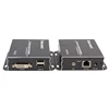 TMDS equalization and enhancement 100M DVI/HDMI KVM+IR Extender With remote PC power switch button
