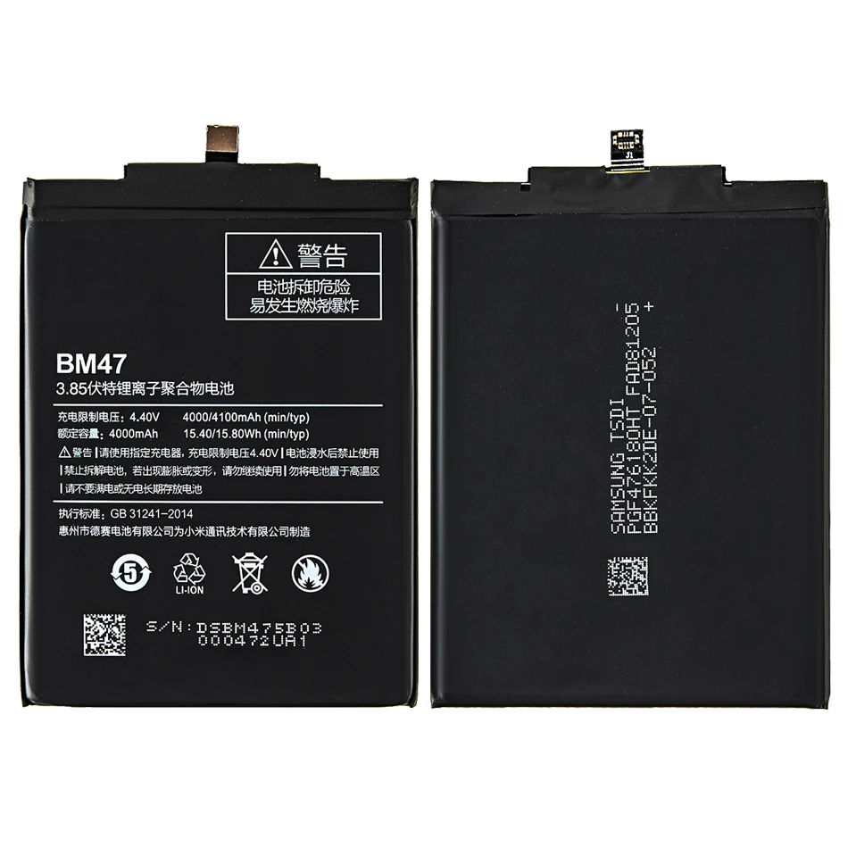 

BM47 Mobile Phone Battery For Pocophone F1 Note 3 3S 3X 4X 4 4A Pro Prime 5 Plus 5A 5X 5S 6 6A 7 8 8T 9 9T