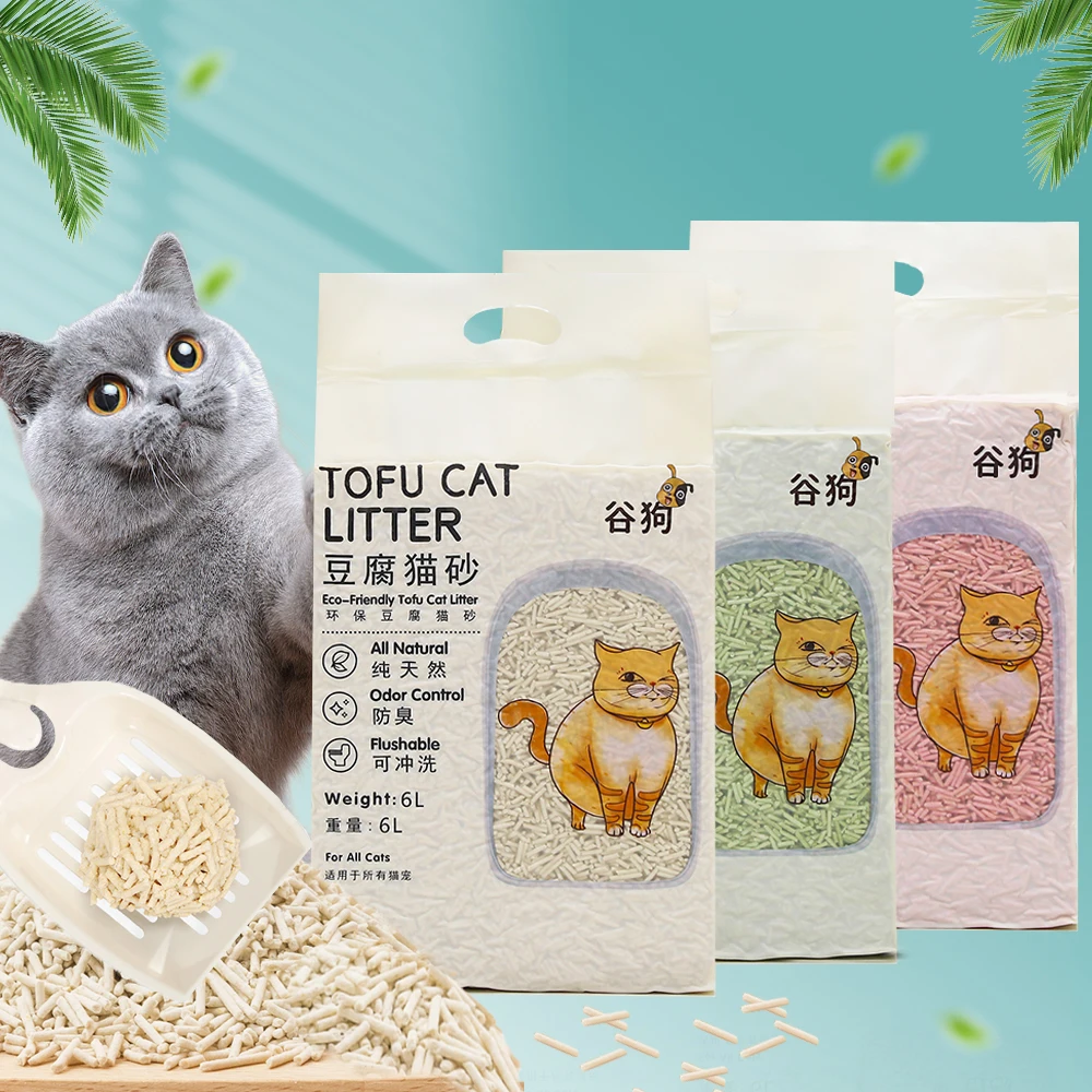 

New Design Fast Absorption Rapid Clustering Deodorizing Toilet Cat Sand Tofu Cat Litter