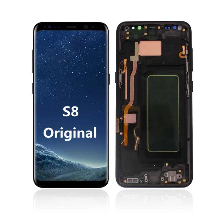 

Original s8 lcd screen price for samsung s8 plus lcd screen for samsung S8 Display for samsung s8 lcd, Black