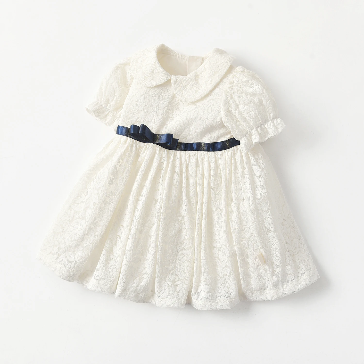 

Wholesale better prices lovely style Flower baby girls casual Princess dress, White
