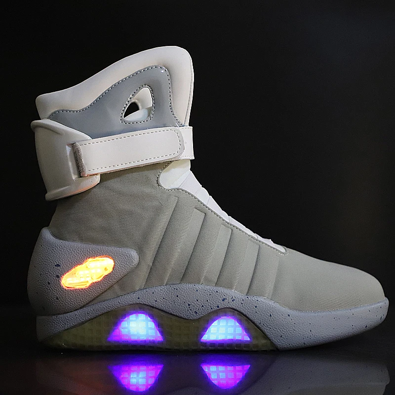 

led shoes Popular Music Flashing led light high heel shoes, Black white