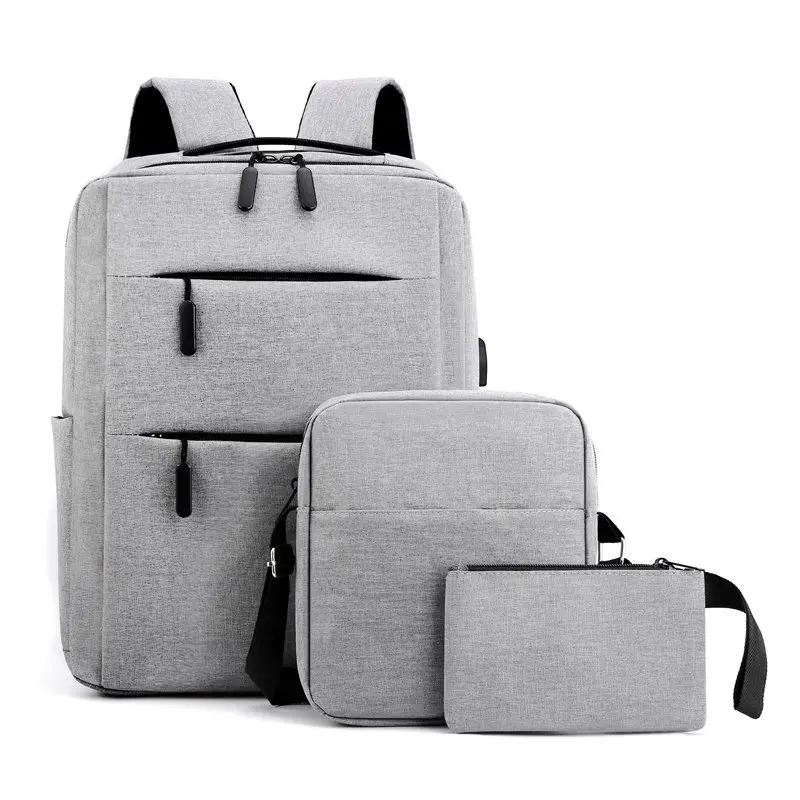 

OMASKA 3 in 1 usb school laptop backpack Mochila Antitheft large capacity mens backpack, 4 colors