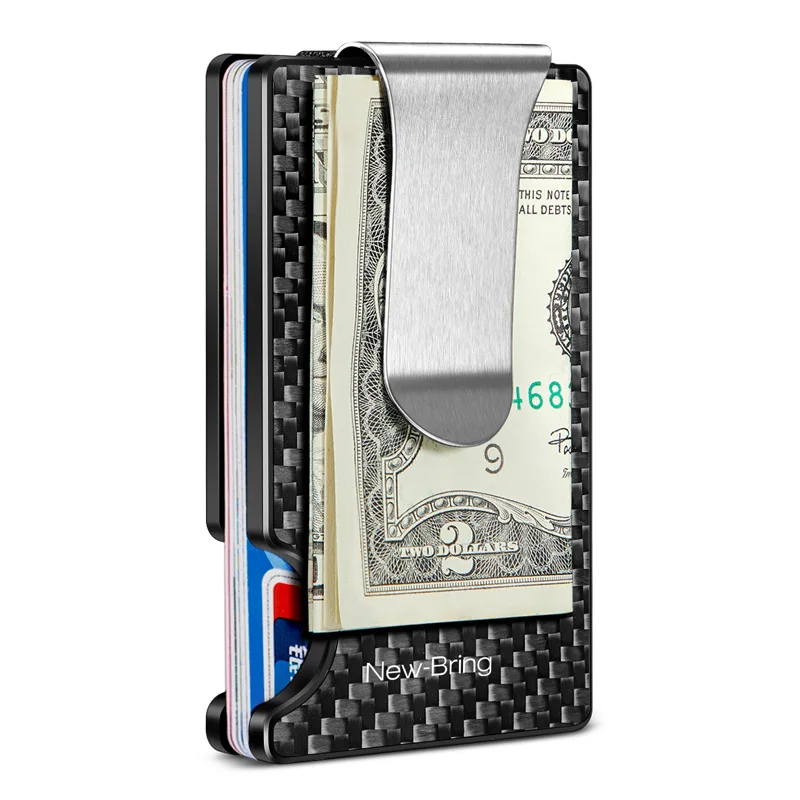 

Aluminium RFID blocking anti-theft wallet business credit card holder id metal wallet men