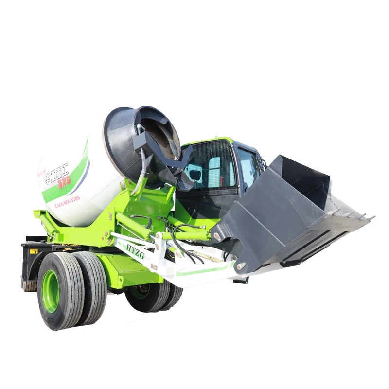 

HUAYA NEW 2m3 3m3 great automatic loading concrete mixer machine with CE/EPA