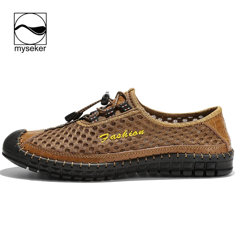 

Kapda Dikhaiye Loafer Breathable Mesh Respirant Loafers Men The Soles Shoes Fashion able For Leather 2020 brown