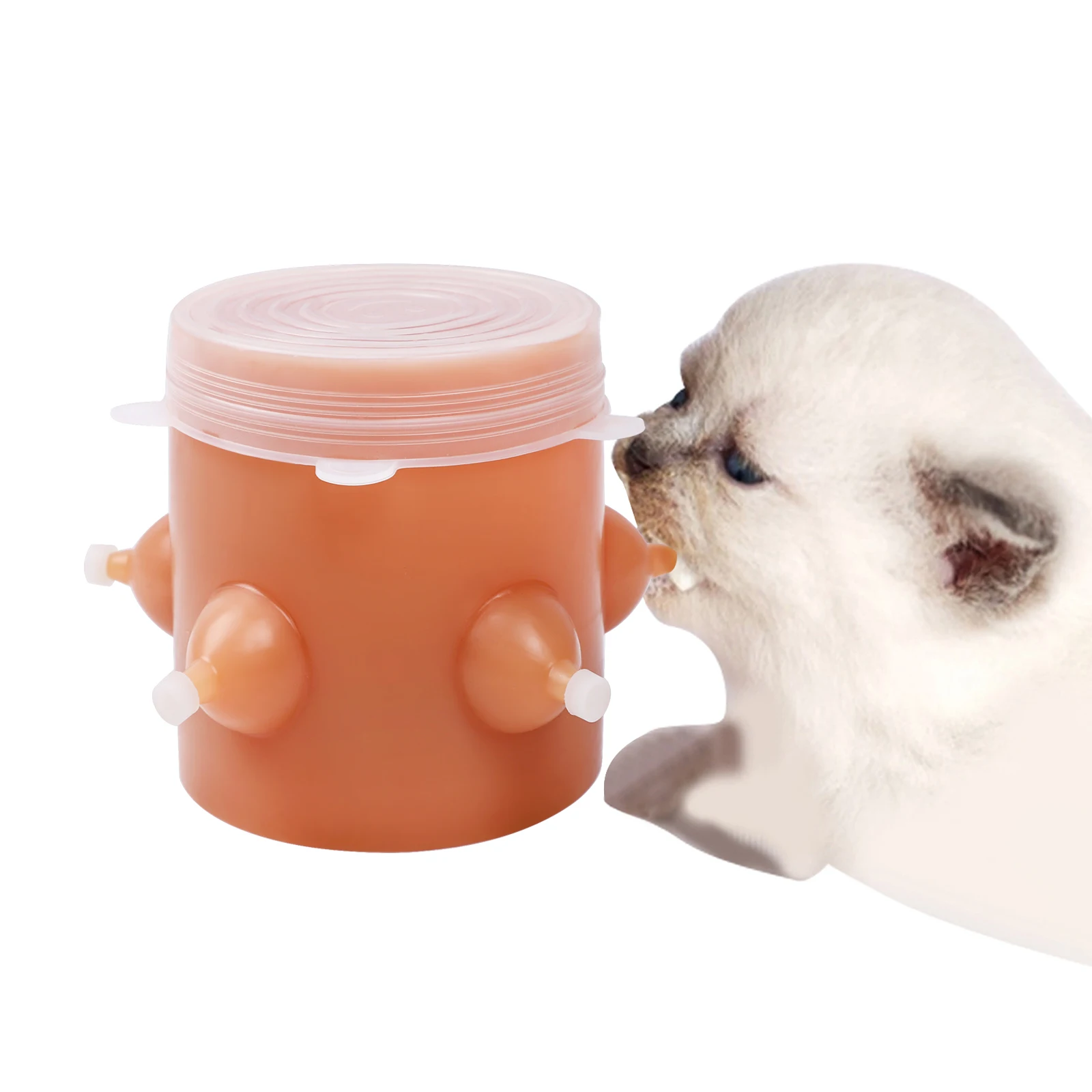 

Amazon hot seller cat kitten milk feeder 2021 new Food silicone cat puppy milk bubbler