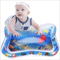 

Inflatable Tummy Time Water Mat blue Infant Baby Play Mat Toy for Newborn Play Activity Center