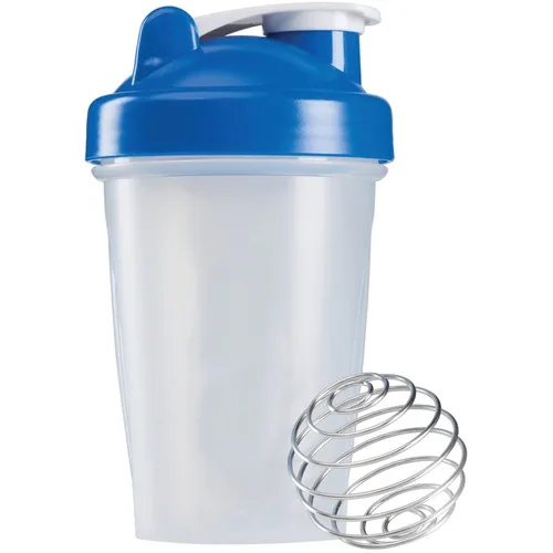 

Latest Gym Protein Shaker Bottle 400ml with Metal Ball for Sports