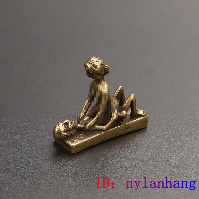 

Brass Sex Pendant keychain Fengshui key Chain Statuette Figurines Gifts Sculptures Jewelry Key buckle