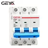 GEYA GYM1-63 Din Rail Mini Circuits Types of MCB Home Circuit Breaker 3Pole Type B C D Breakers IEC60898 Standard