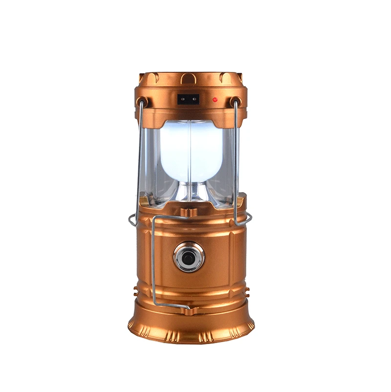 ABS 6 SMD LED Rechargeable Solar Camping Lantern Outdoor Solar Zoom Camping Lamp 18650 lithiun ion