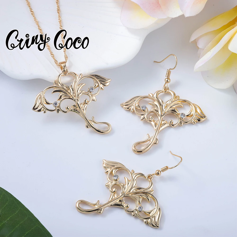 

Cring CoCo Simple Pendant Jewelry Gold Filled Necklace 14k Gold Jewelry Wholesale Polynesian Earrings Set Hawaiian Wholesale, Picture shows