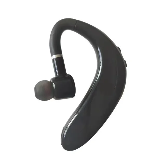 

NEW in-ear Business bluetooth headset S109 ear hook BT v5.0 long standby Boat earbuds business headsets single ear for man women, Black