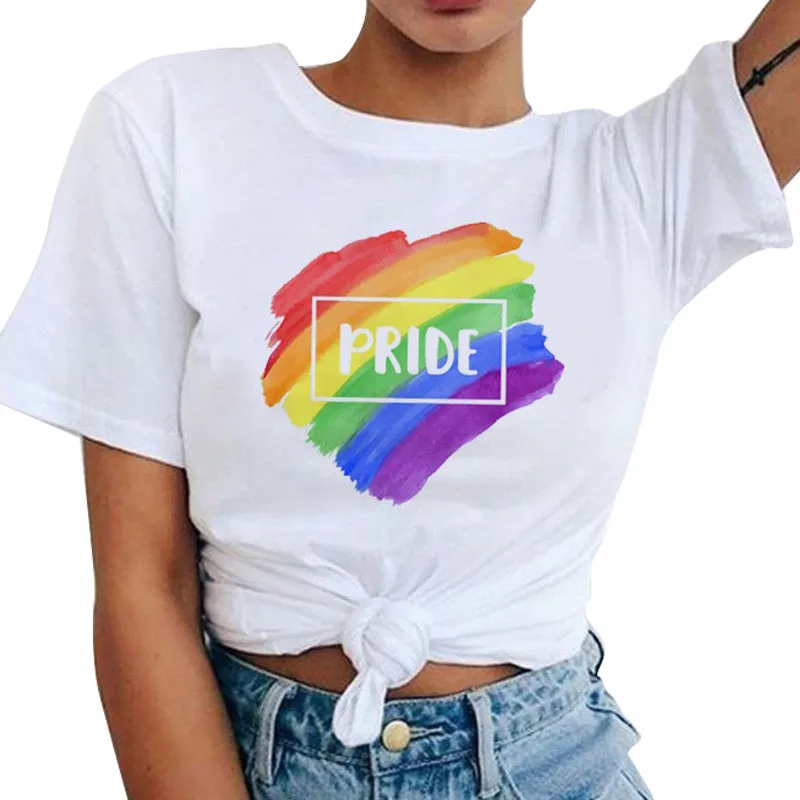 

LGBT Rainbow Bisexual Women Top Tee LOVE WINS T-shirts