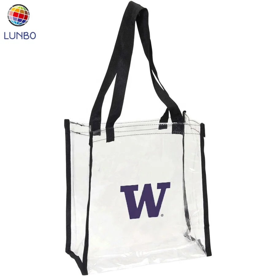 

Customized printed plastic clear tote pvc bag
