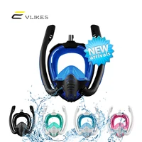 

2020 Newest Double Breathing Tubes Amazon Top Seller Full Dry Mask Snorkeling Dry Diving Swimming Full Face 180 Snorkel Mask