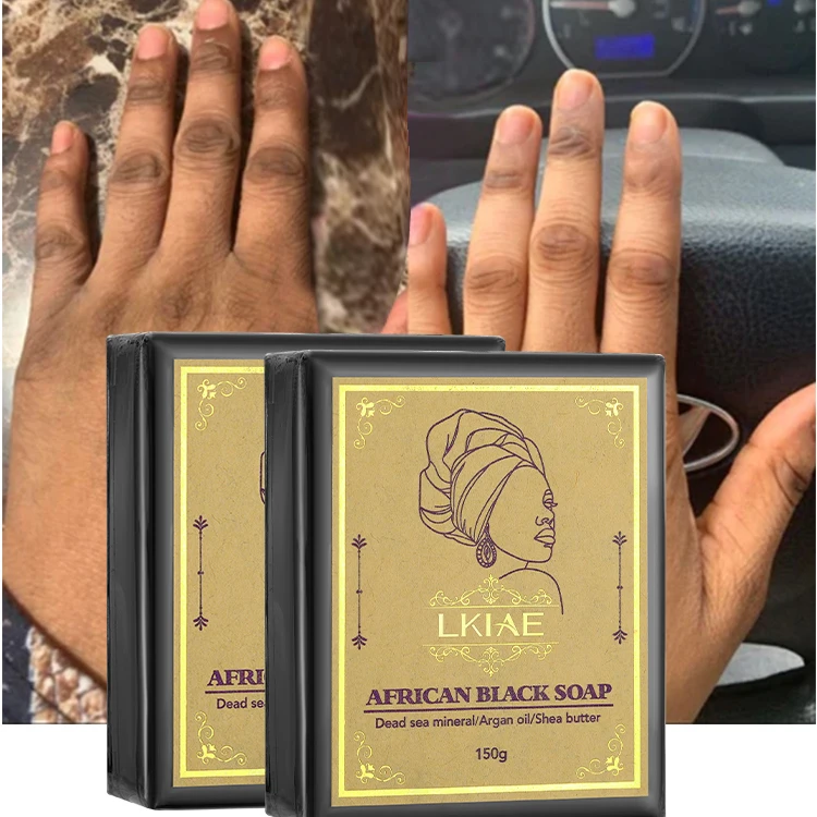 Private Label Luxury African American Skin Care Shea Butter Soap Dead Sea Mineral 150g Strong Whitening African Black Soap