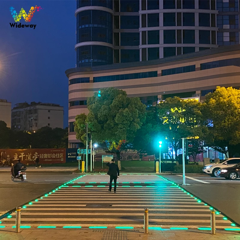 

Underground lighting LED crosswalk ground zebra crossing warning traffic light