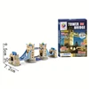 Amazon Hot Sale Toys London Bridge 3D Jigsaw Puzzle World Architecture 3D Space Model Tower Bridge Puzzle Toys For Children