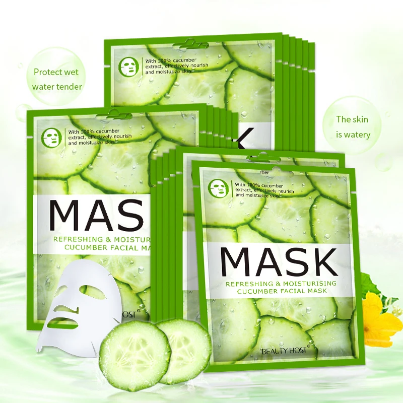 

Moisturizing Cucumber Facial Mask Hydrating Fruit Mask Non-woven Skin Care Facial Sheet Mask