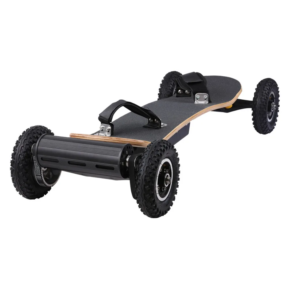 

Newest model dual brushless motors off road e longboard rubber wheels belt drive all terrain electric skateboard for adults