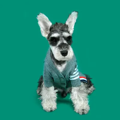 

Amazon luxury pet dog clothes sweater winter and autumn cardigan for pets