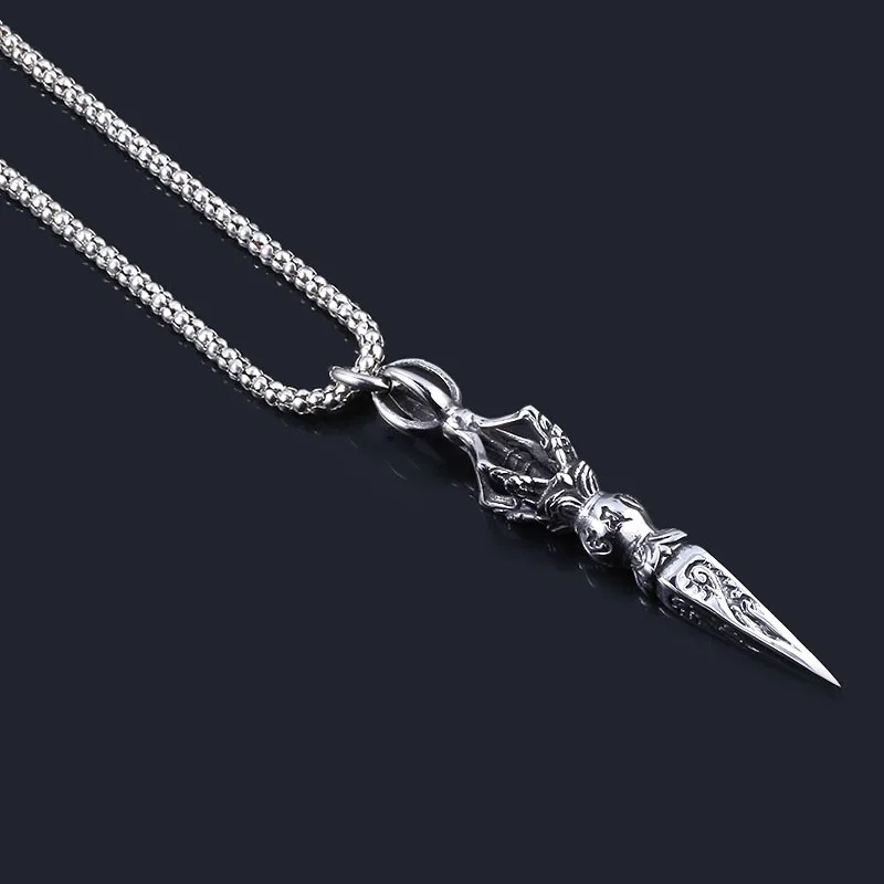 

Costumes Jewelry Daming Charm Amulet Dropping Magic Pestle Buddhist Sweater Chain Necklace