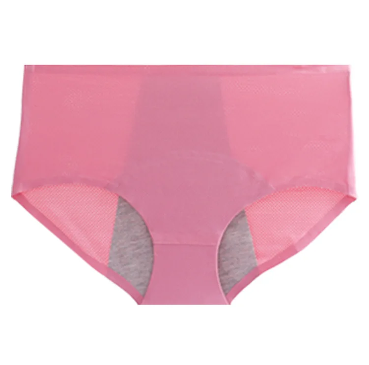 

1036-2 Custom logo plus size 3 layer leak proof underwear bikini reusable sanitary absorbent menstrual period panties for women