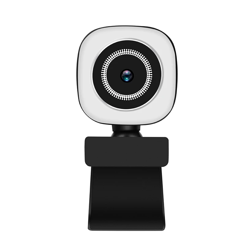 

Adjustable Live Beauty Fill Webcamera With Microphone Webcams Laptop HD Streaming Webcam usb camera 2K Autofocus Cameras Web, Balck