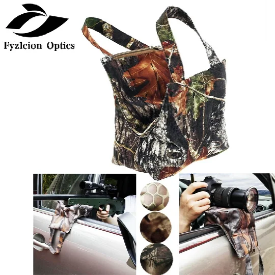 

High quality Tactical Hunting Camouflage Rifle Gun Rest bag Sandbag Bench For Car Hunting and photography