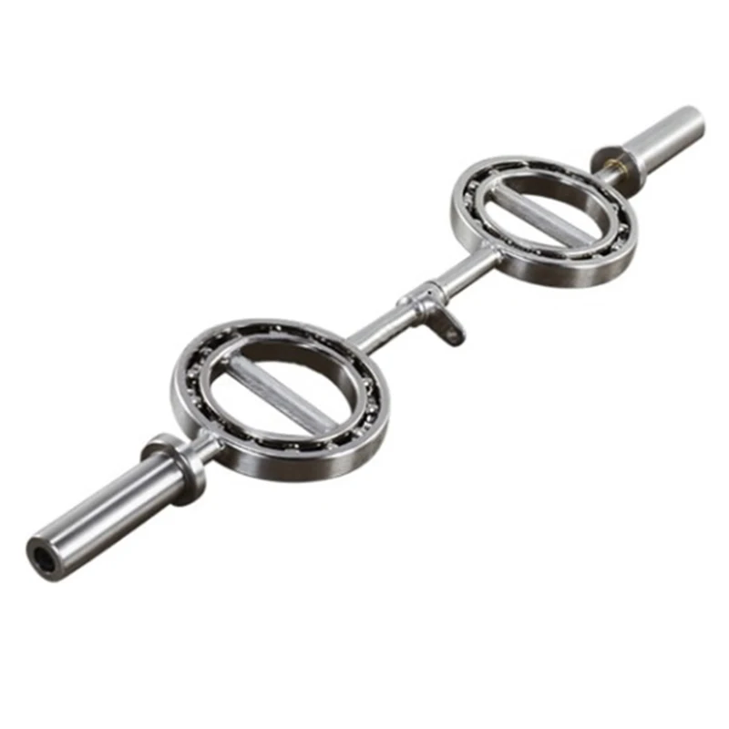 

Weights Barbell Set Olympic Curl Bar Household Exercise Lifting Gym For Fitness Workout, Silver, black