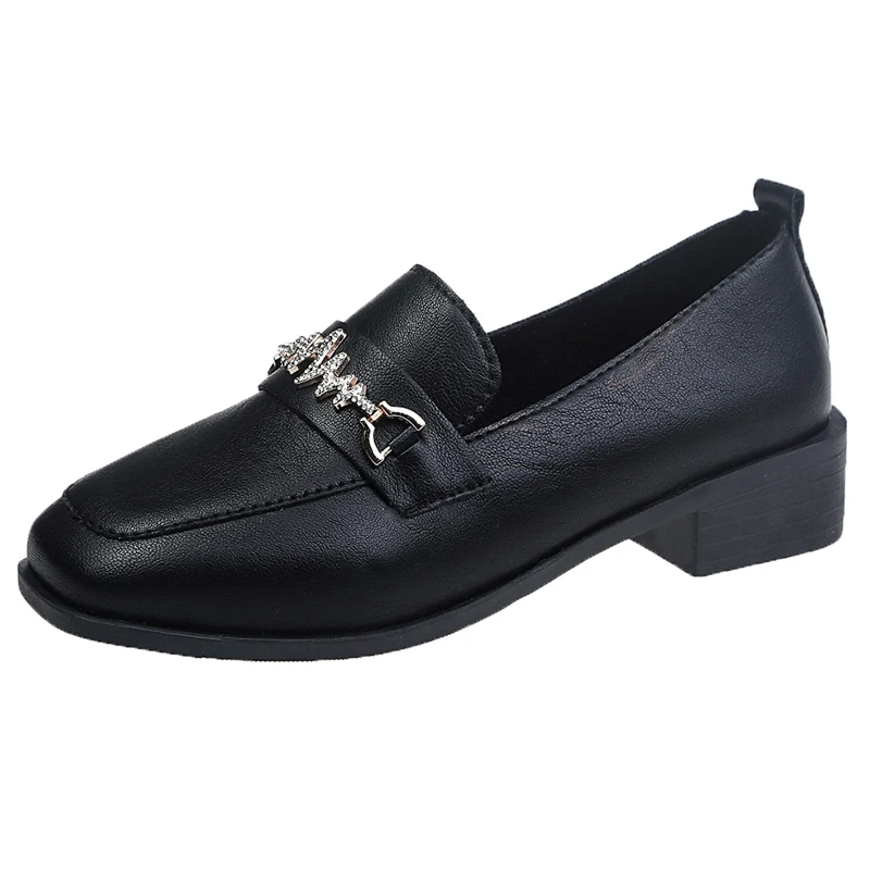 

New Type Fashion Slip On Loafers Boat Shoe Women Mocassin Footwear Casual Flat Shoes, Black/beige/apricot
