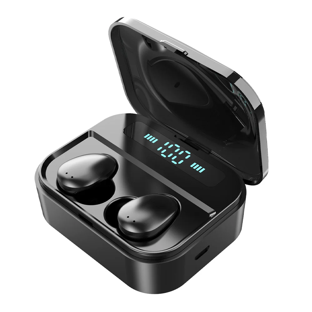 

GlobalCrown X7 True Wireless Earbuds TWS 5.0 Touch Control Wireless Earbuds with Mic and LED Digital Display Charging Case