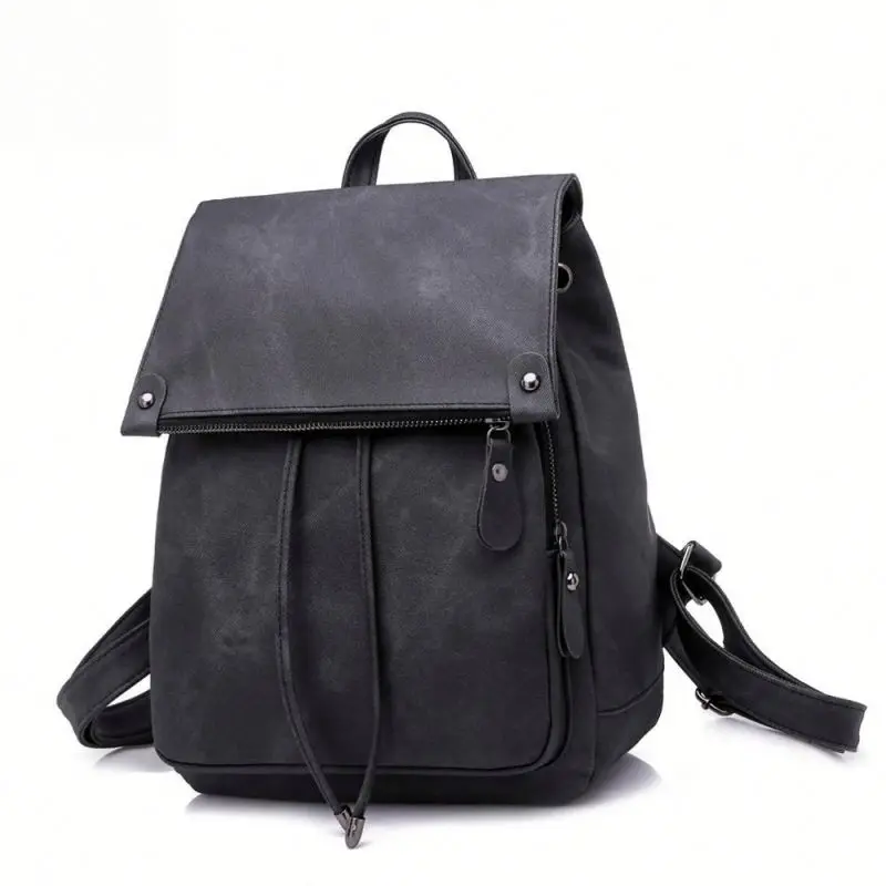 

Hot Korean Fashion PU Leather Back Bags for Girl Schoolbag Women Casual Daypack Back Pack