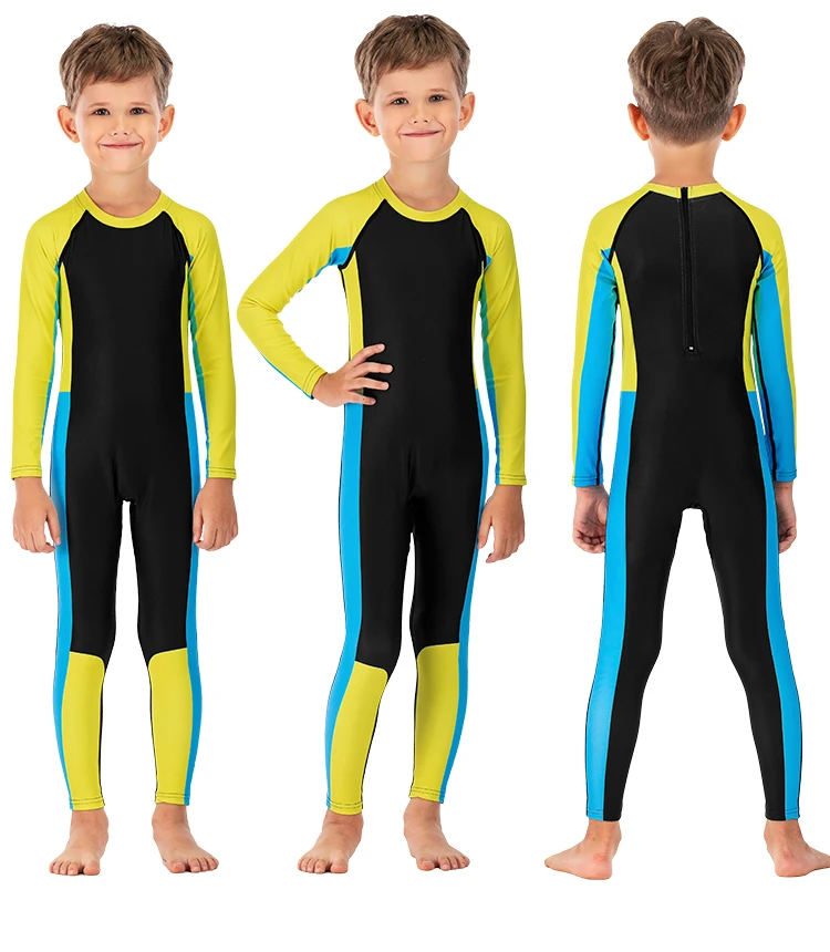 Children full swimsuit manufacturer kids one piece swimsuit wet suit for kids