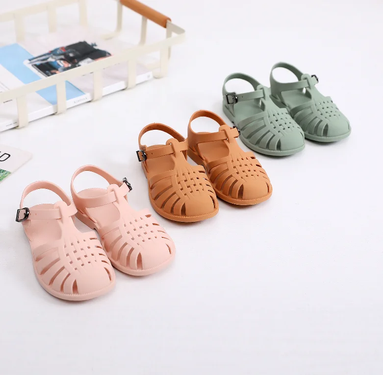 

Wholesale Factory Luxury Beach Summer Flat Kids Jelly Shoes Baby Girls Jelly Sandals, Customized color