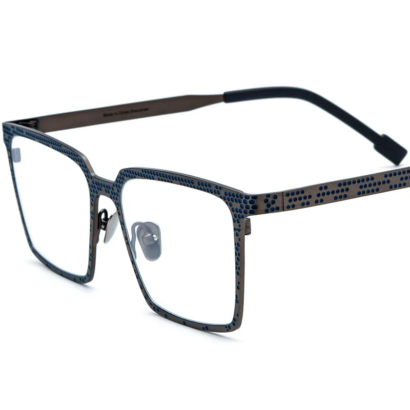 Women's Trend Large Size Anti Blue Light Glasses Square Optical Eye Glasses Versatile Fashion Accessory Eyewear