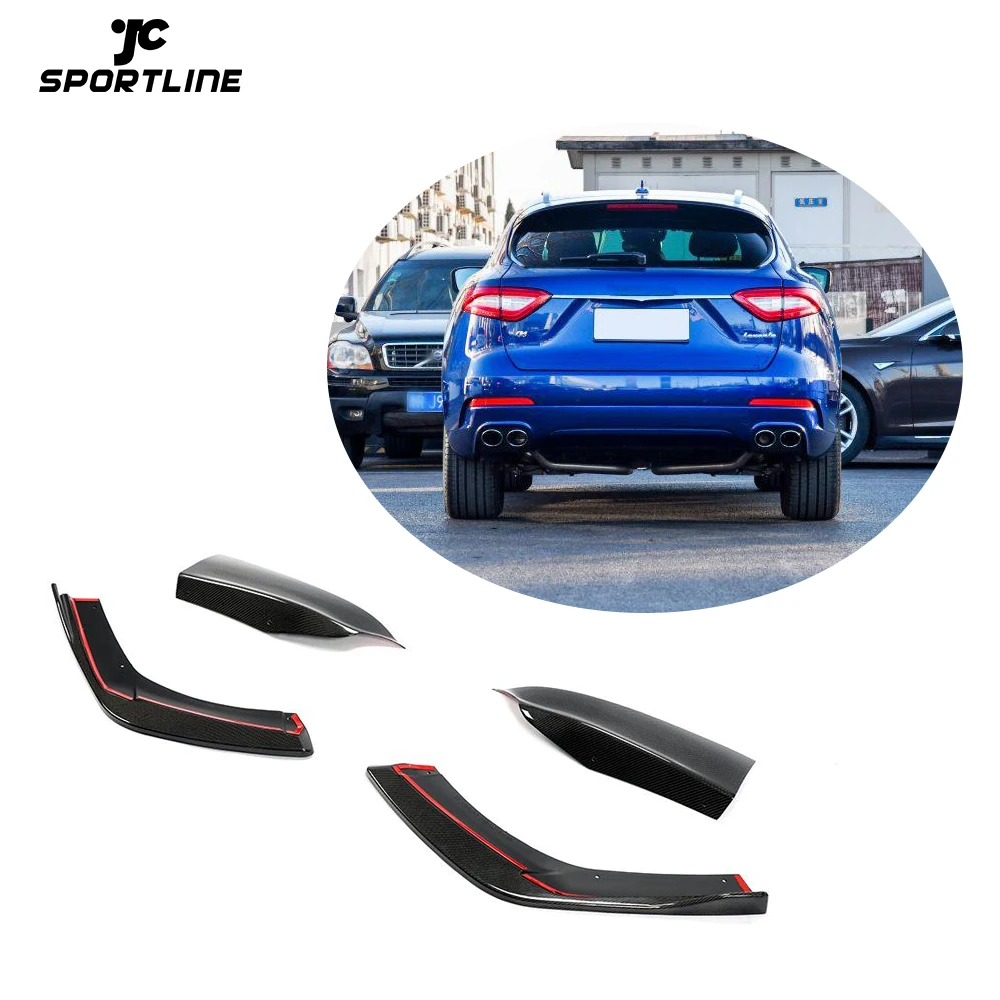 

JCSPORTLINE Rear Carbon Fiber Bumper Splitter for Maserati Levante S Sport Utility 4-Door 2017-2018