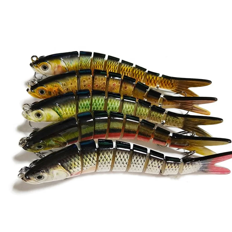 

Custom Logo 14cm 26g ABS 8 Multi Jointed Hard Body Swimming Freshwater Lureking Bait Artificial Lure In Ocean, 18 colors