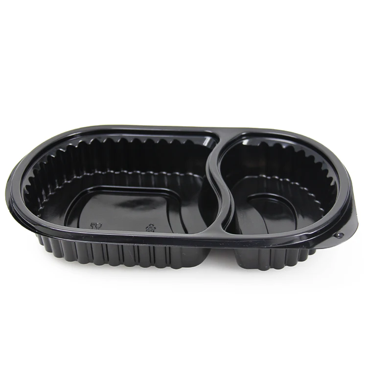 

Pp Plastic Salad Box 3 Compartment Food Container Plastic Bento Lunch Box Take Away Disposable Meal Box, White,clear,black or customize