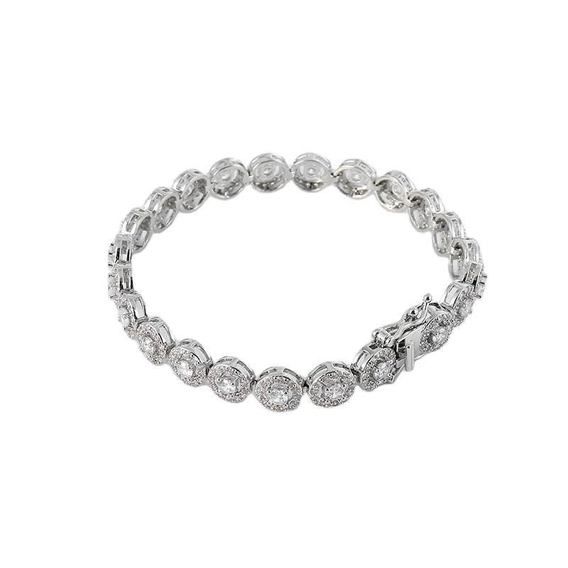 

2021 New design diamond bracelet for stainless steel bridal wedding jewelry