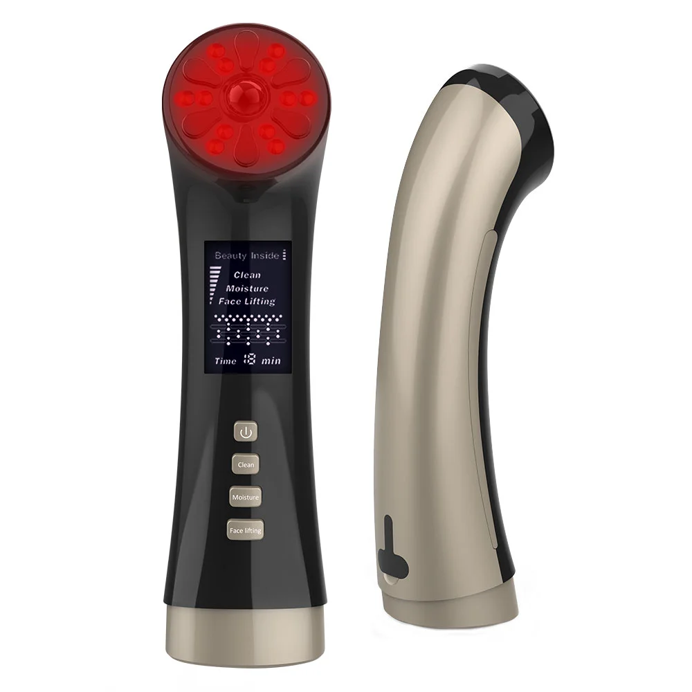

Hot Selling Products 2022 Anti-wrinkle Face Lift Skin Tightening Ems Led Photon Therapy Facial Massager Rf Beauty Device